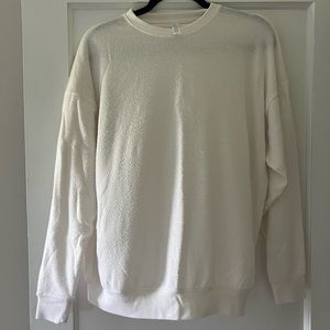 Alo crewneck SoHo pullover Ivory